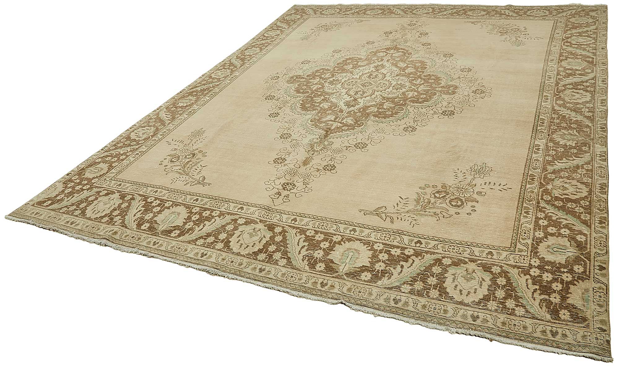 9x13 Beige Vintage Large Area Rug - 49713