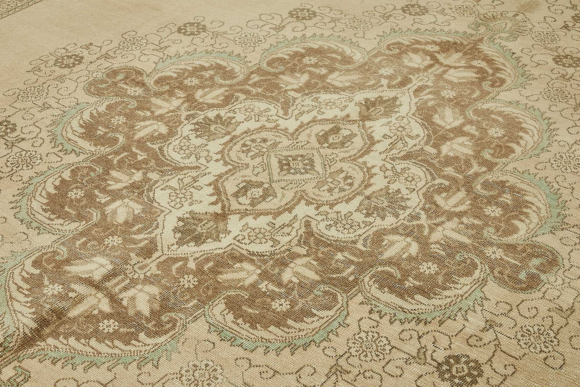 9x13 Beige Vintage Large Area Rug - 49713