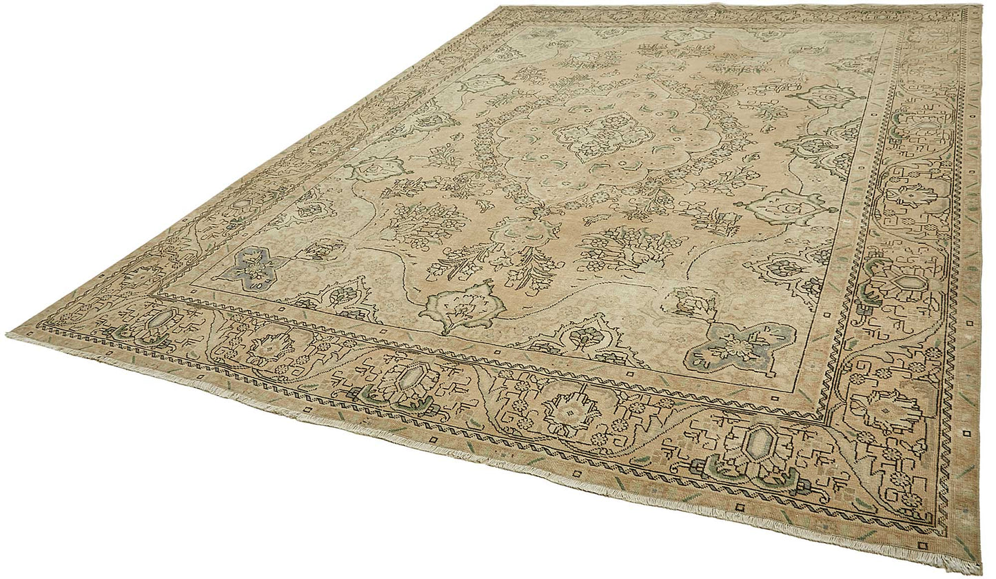 9x12 Beige Vintage Large Area Rug - 49714