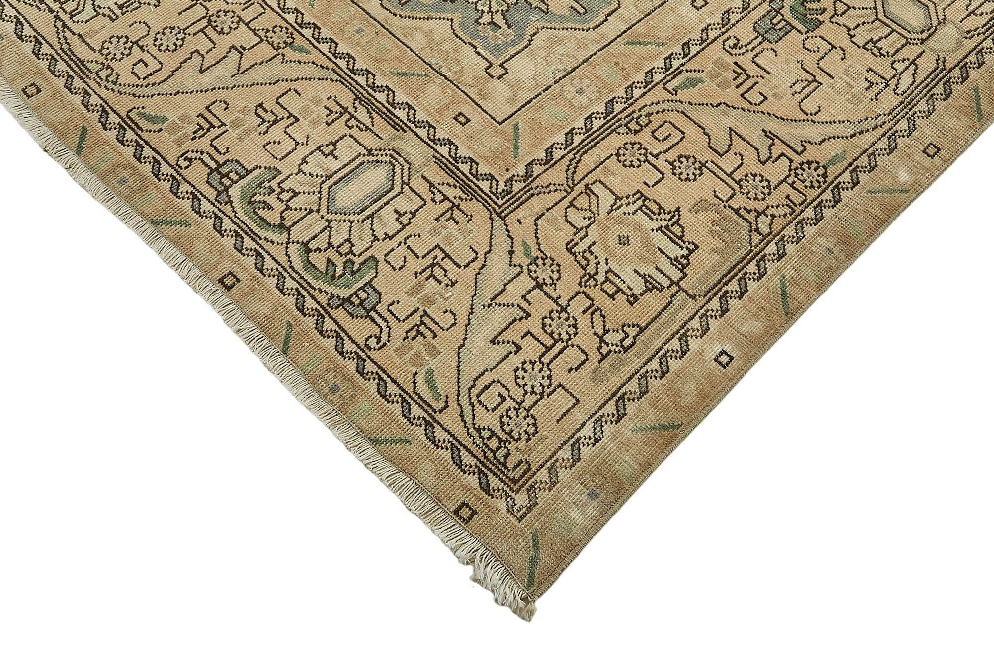 9x12 Beige Vintage Large Area Rug - 49714