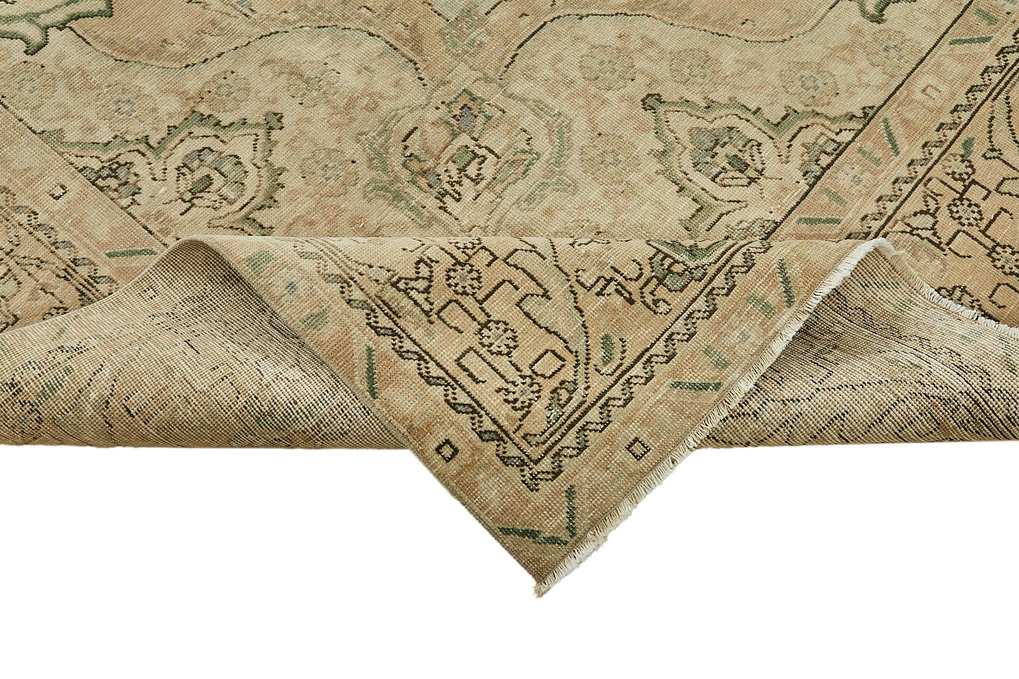 9x12 Beige Vintage Large Area Rug - 49714
