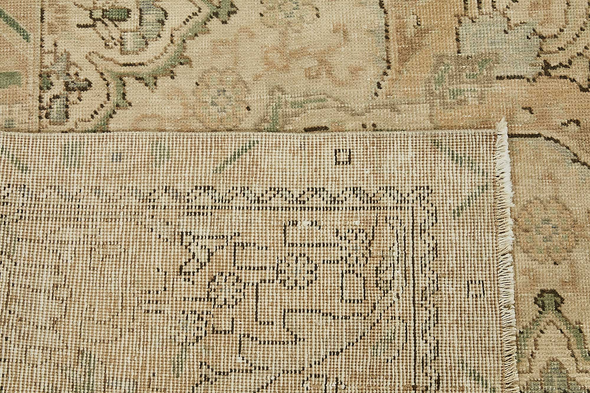 9x12 Beige Vintage Large Area Rug - 49714