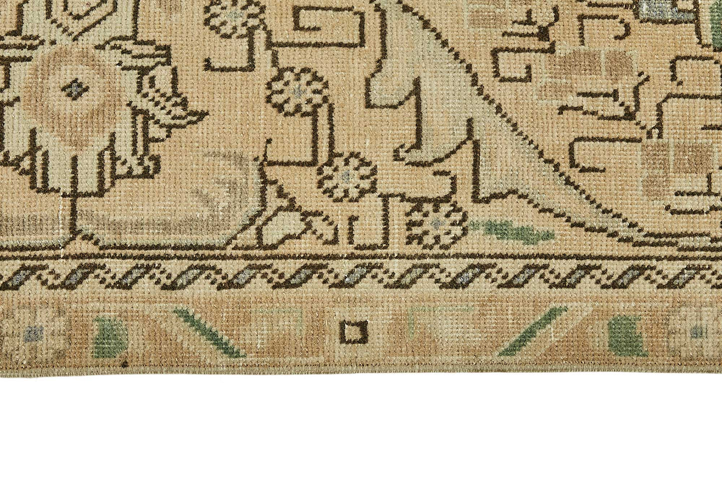 9x12 Beige Vintage Large Area Rug - 49714