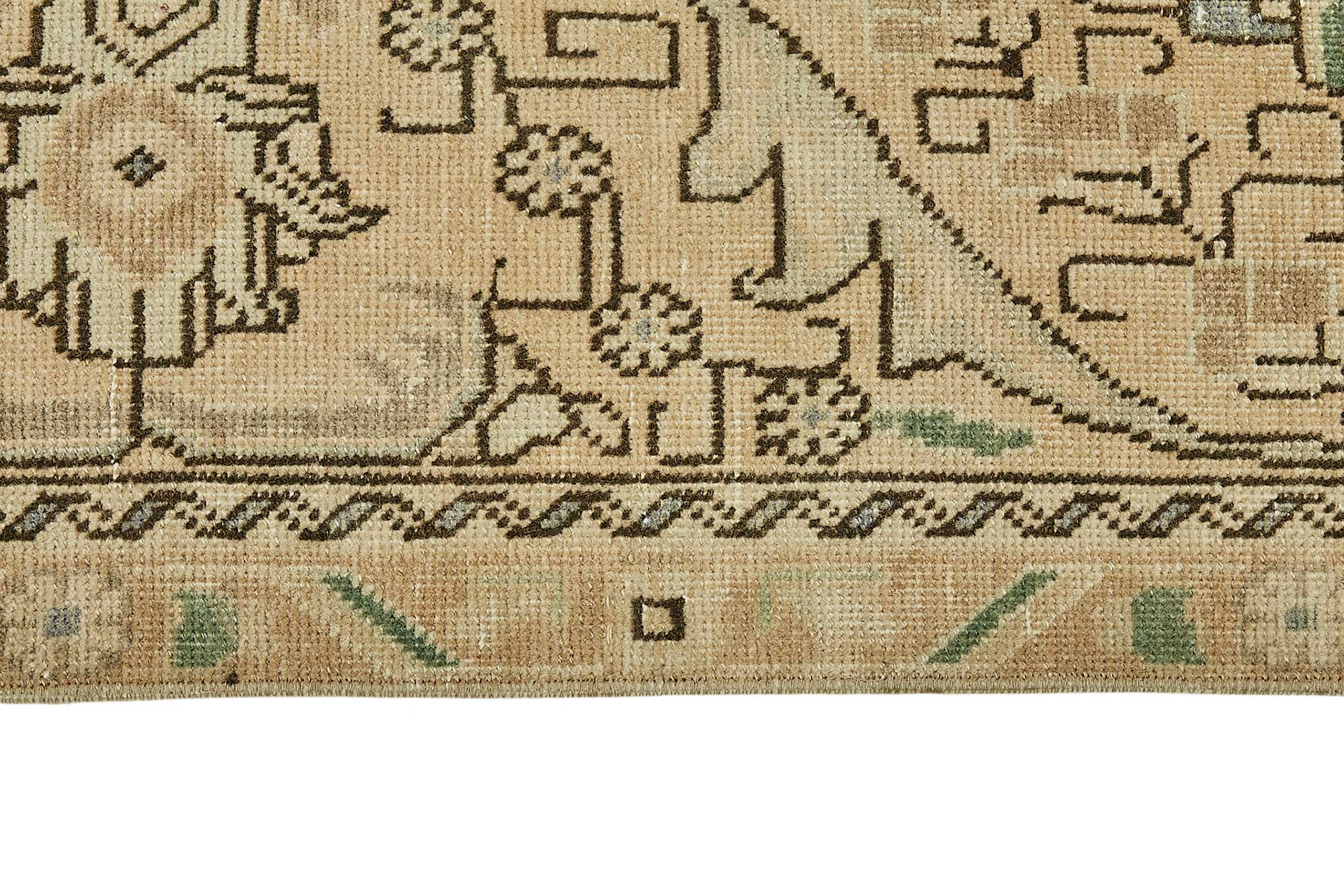 9x12 Beige Vintage Large Area Rug - 49714