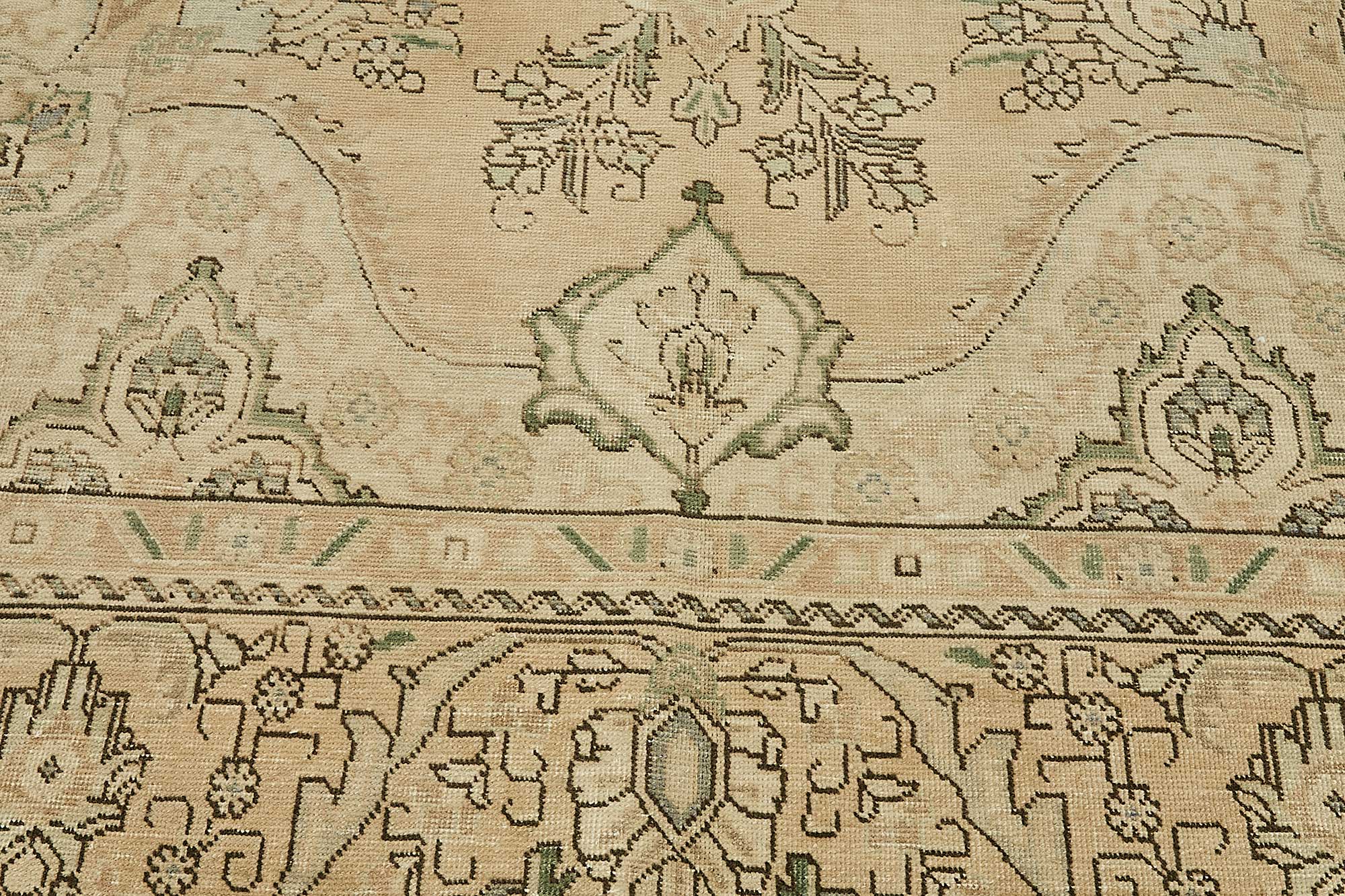9x12 Beige Vintage Large Area Rug - 49714