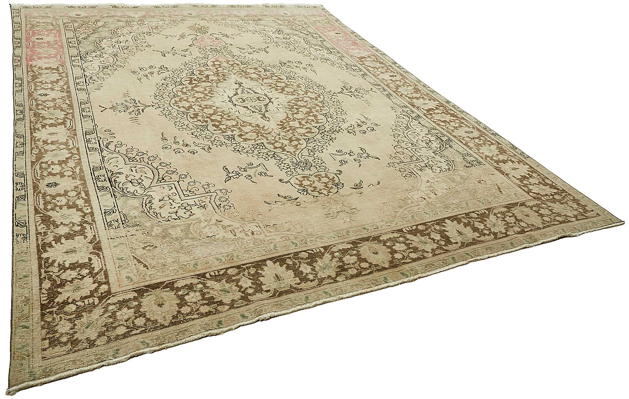 9x13 Beige Vintage Large Area Rug - 49715