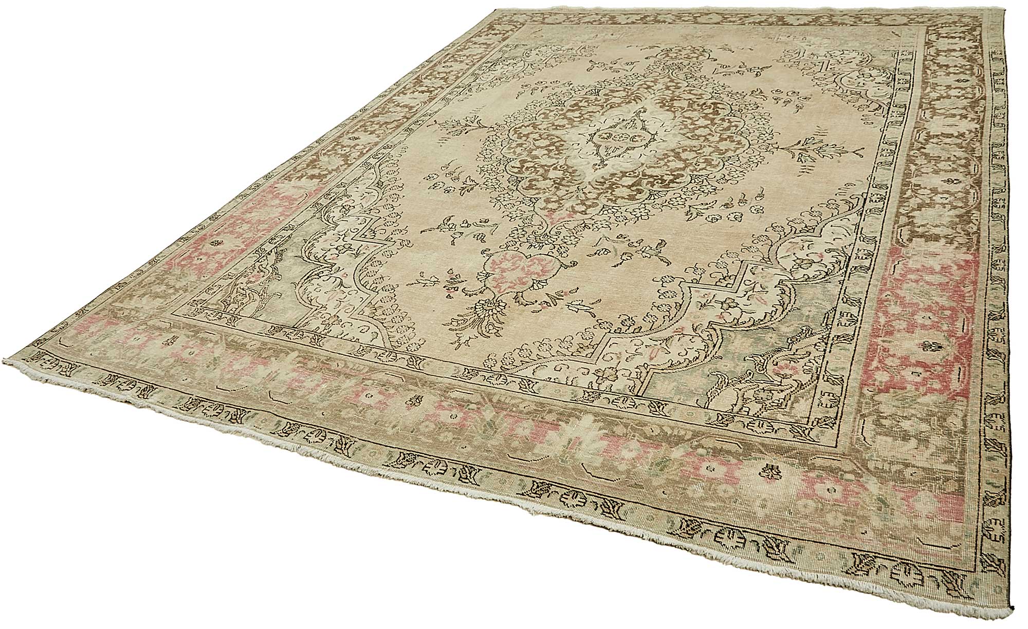 9x13 Beige Vintage Large Area Rug - 49715