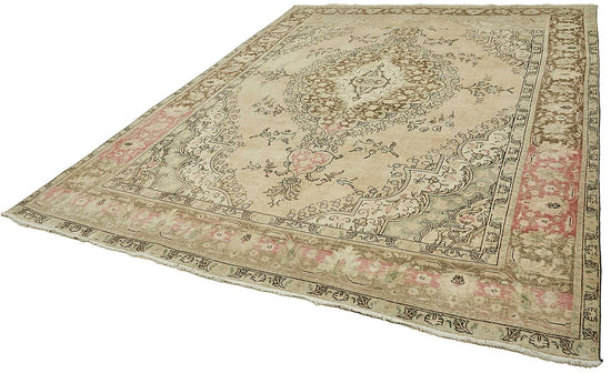 9x13 Beige Vintage Large Area Rug - 49715