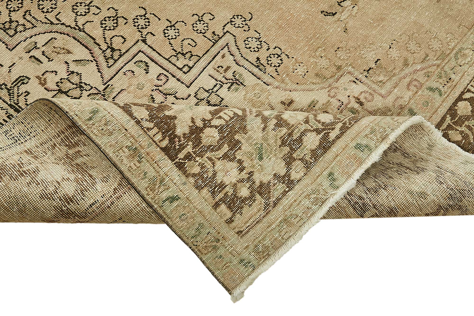 9x13 Beige Vintage Large Area Rug - 49715