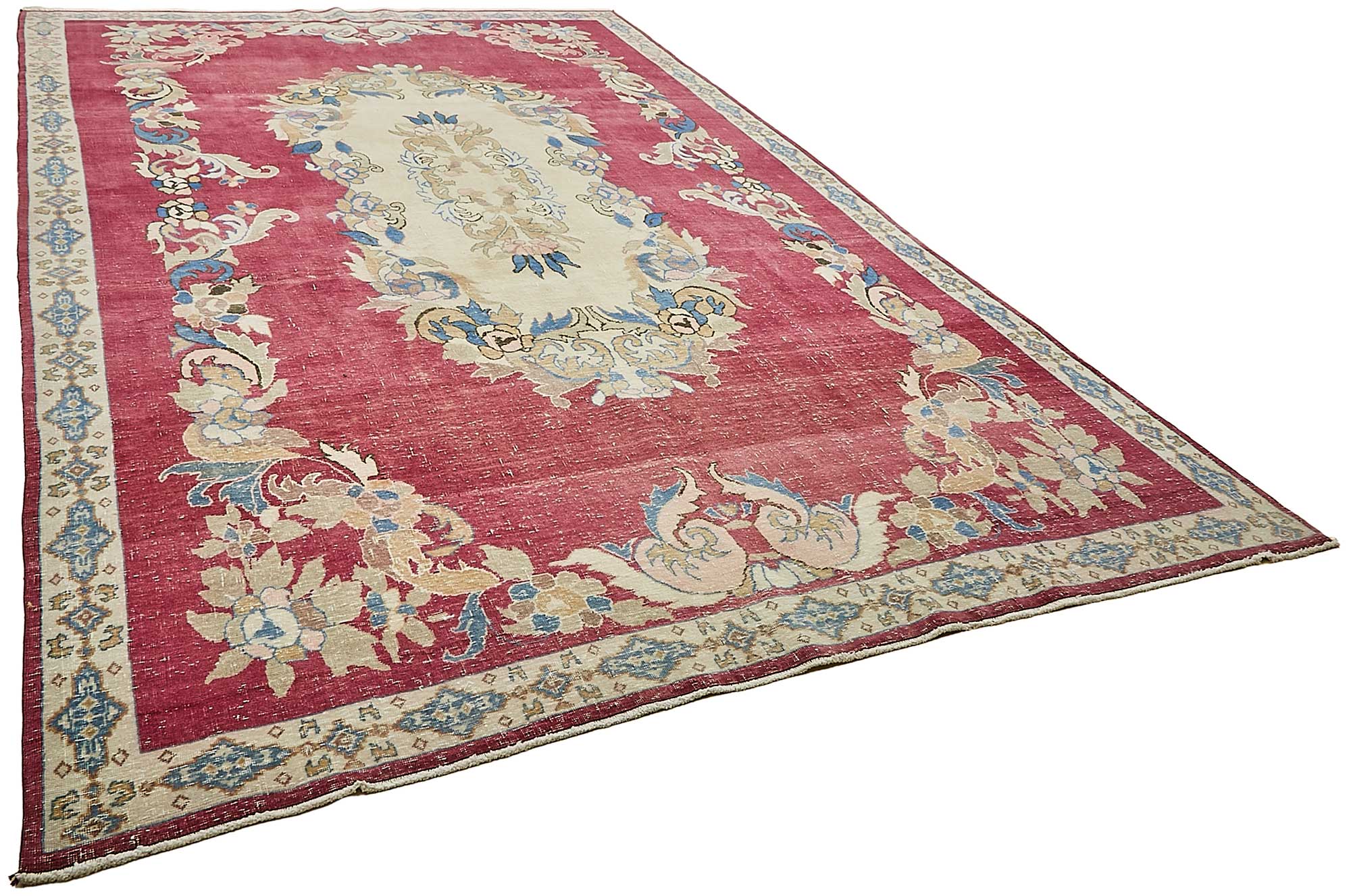 9x14 Beige Vintage Large Area Rug - 49716