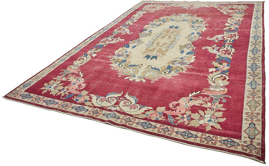 9x14 Beige Vintage Large Area Rug - 49716