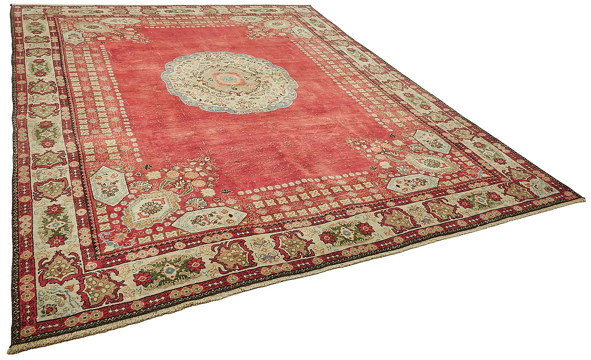 9x11 Beige Vintage Large Area Rug - 49717