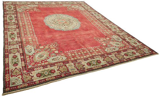 9x11 Beige Vintage Large Area Rug - 49717