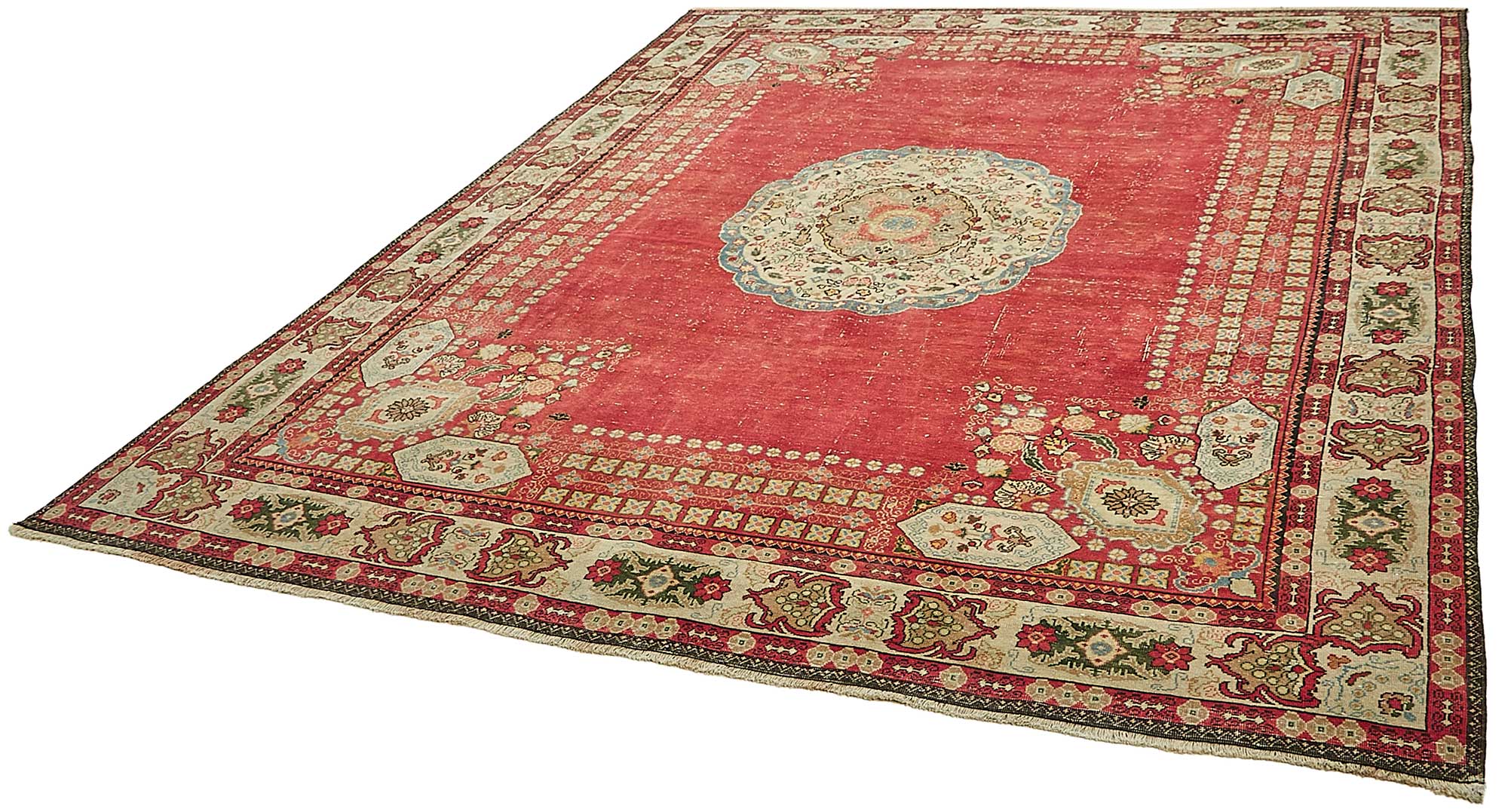 9x11 Beige Vintage Large Area Rug - 49717