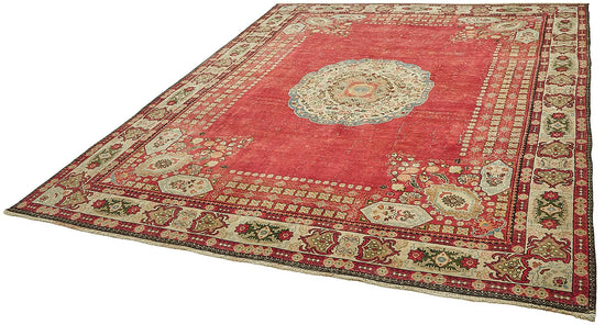 9x11 Beige Vintage Large Area Rug - 49717