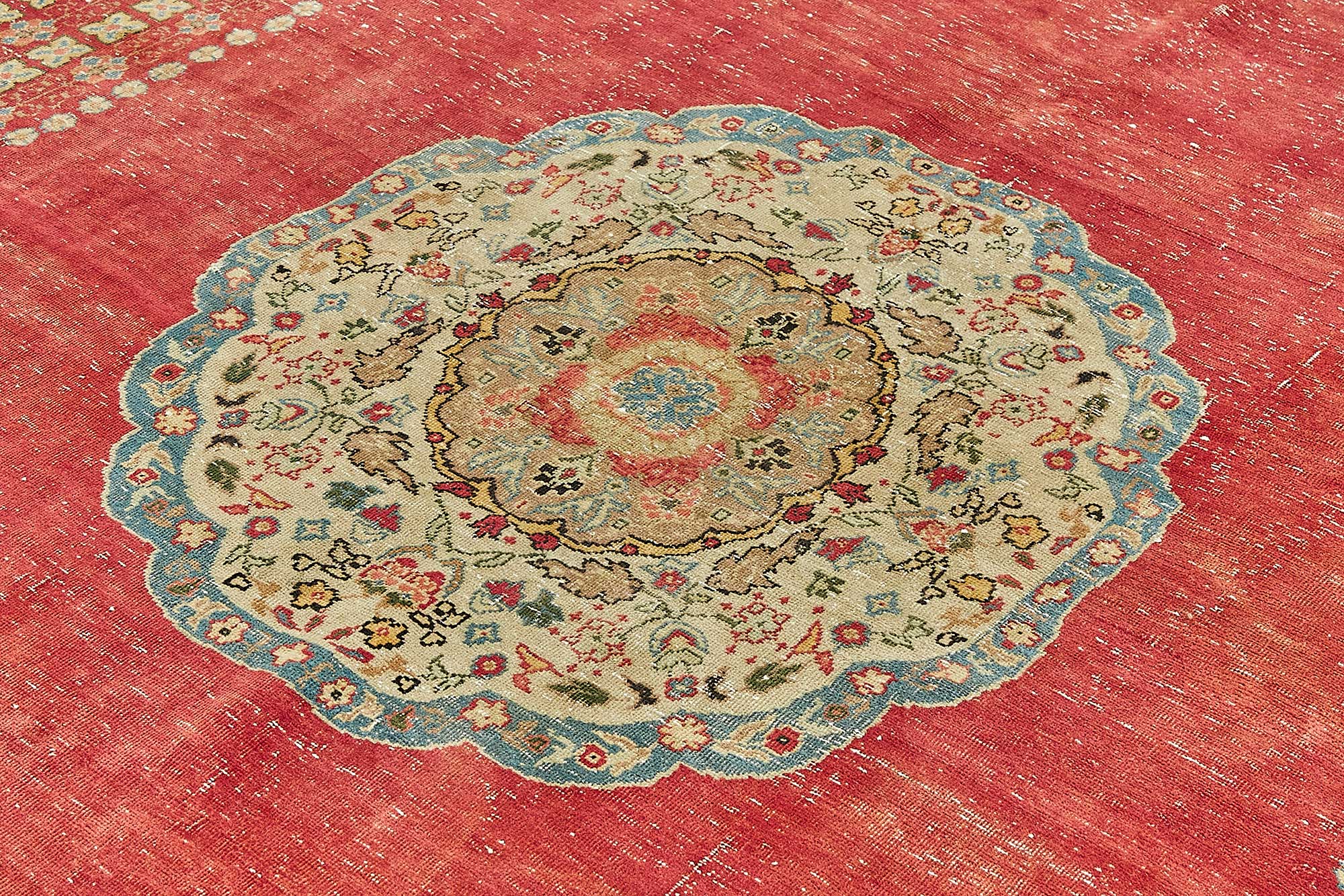 9x11 Beige Vintage Large Area Rug - 49717