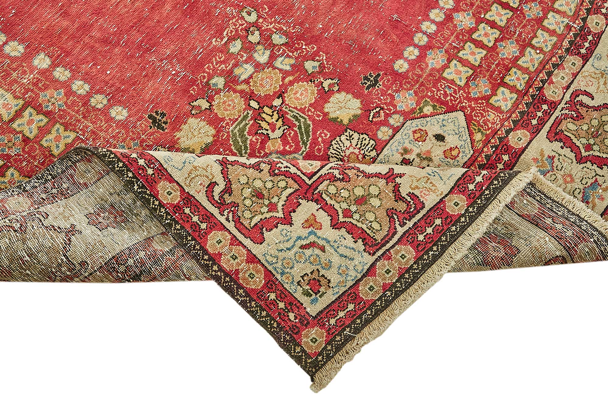 9x11 Beige Vintage Large Area Rug - 49717