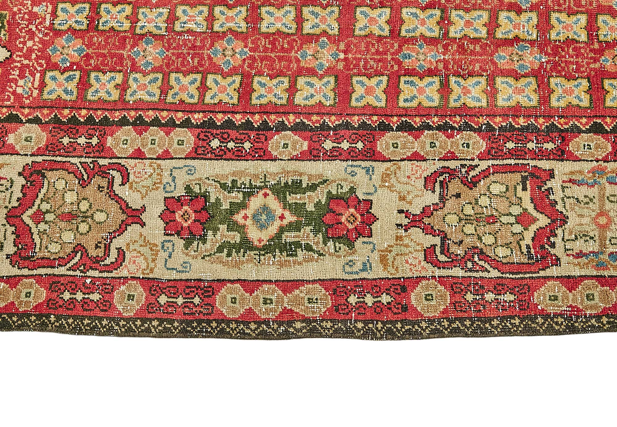 9x11 Beige Vintage Large Area Rug - 49717