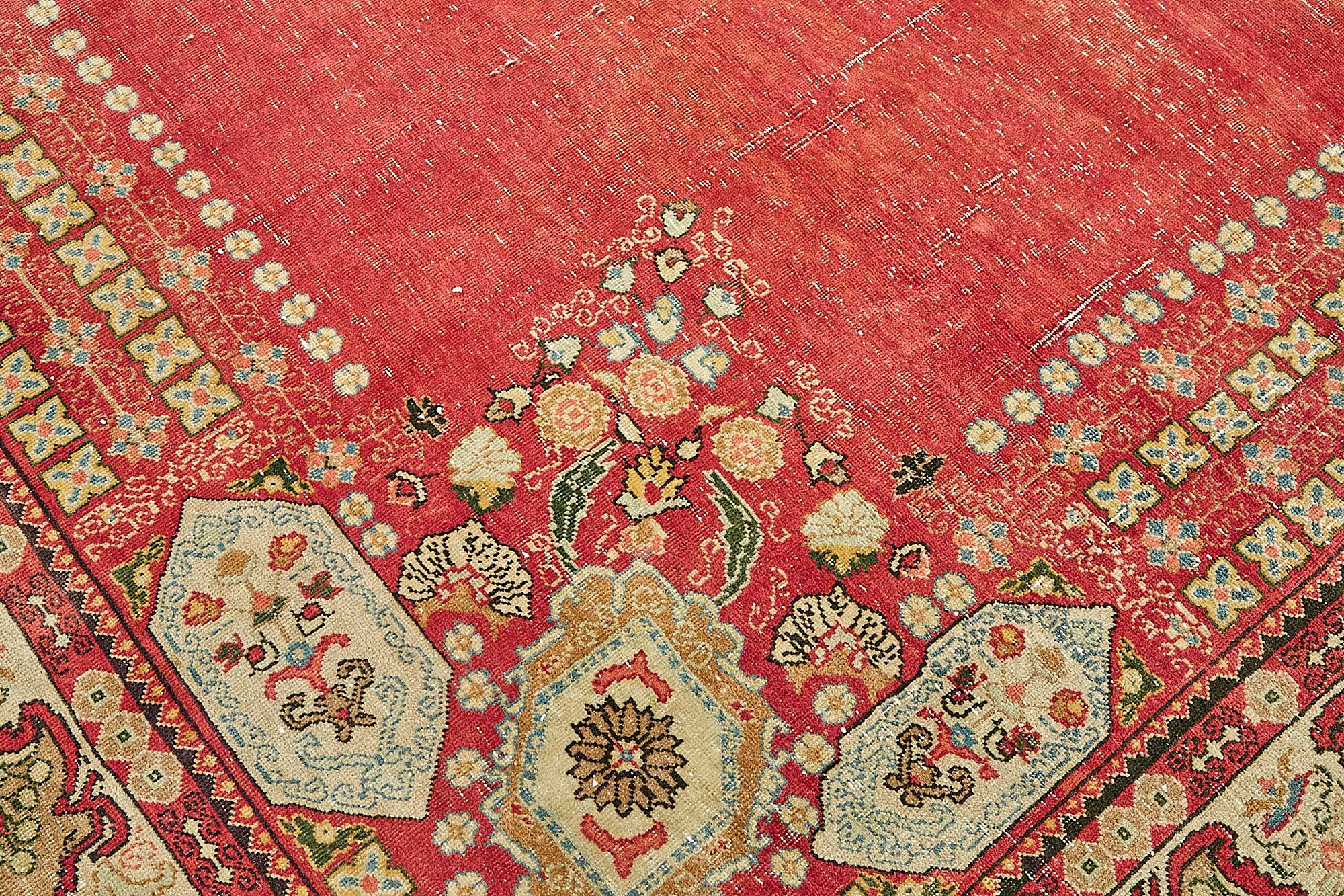 9x11 Beige Vintage Large Area Rug - 49717