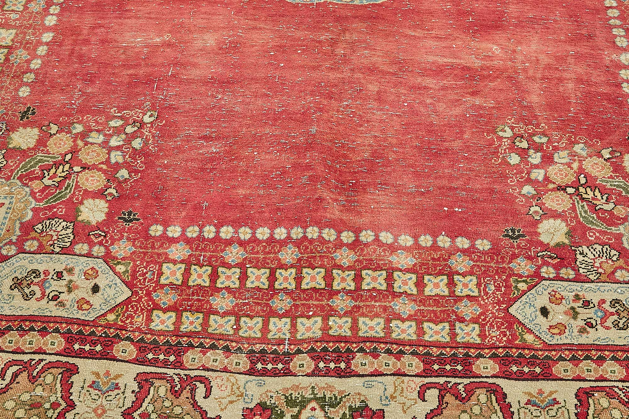 9x11 Beige Vintage Large Area Rug - 49717