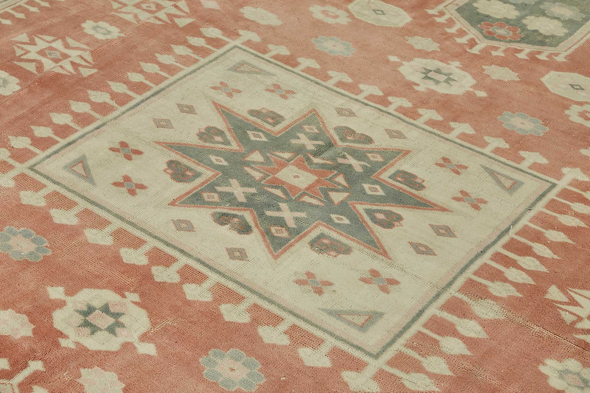 10x12 Beige Vintage Large Area Rug - 49718