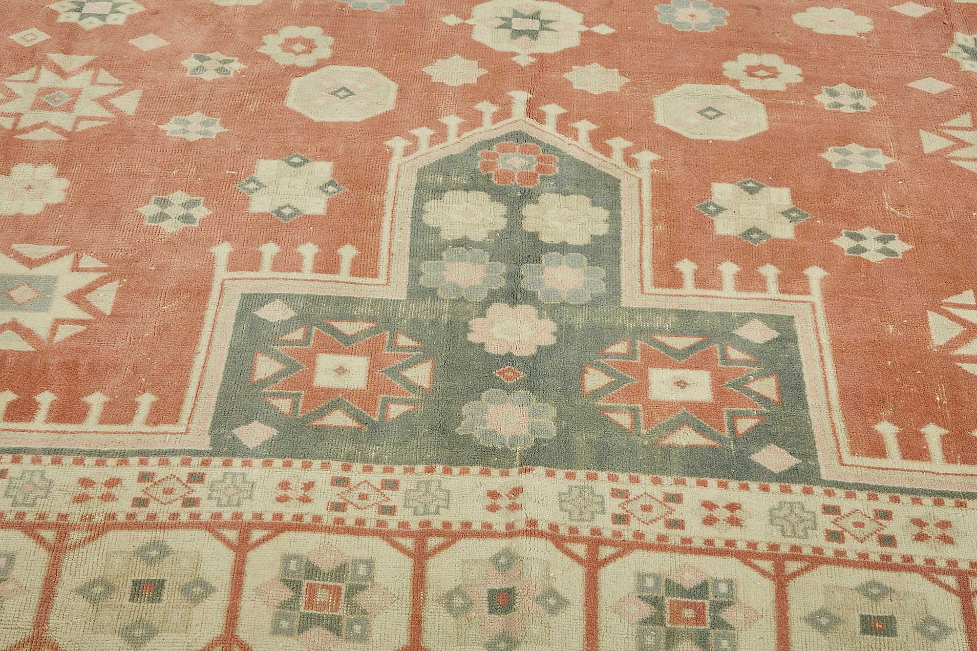 10x12 Beige Vintage Large Area Rug - 49718