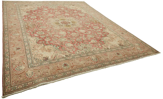 10x12 Beige Vintage Large Area Rug - 49719