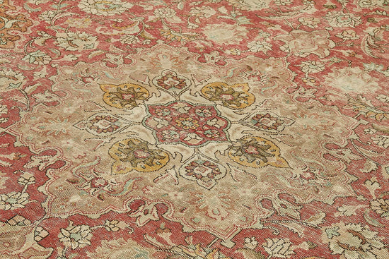 10x12 Beige Vintage Large Area Rug - 49719