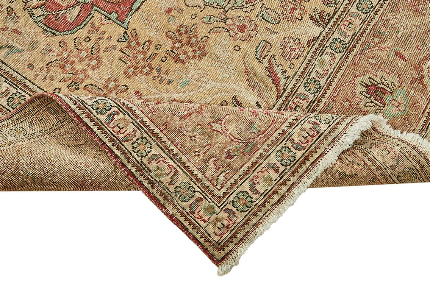 10x12 Beige Vintage Large Area Rug - 49719