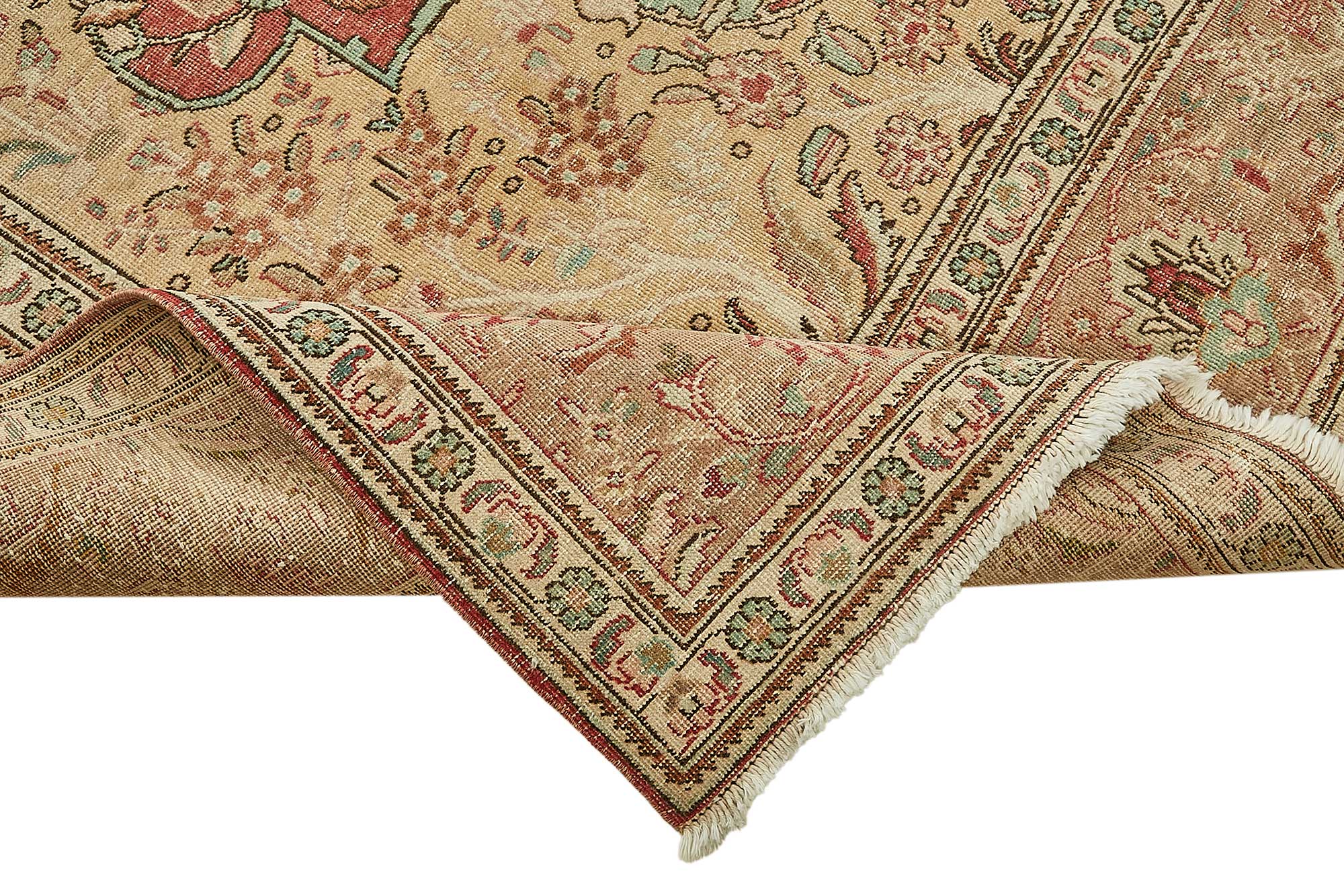 10x12 Beige Vintage Large Area Rug - 49719