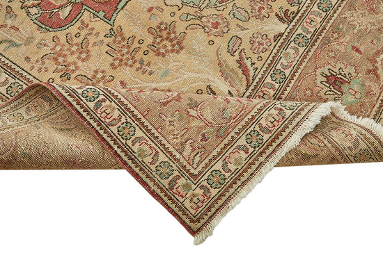 10x12 Beige Vintage Large Area Rug - 49719