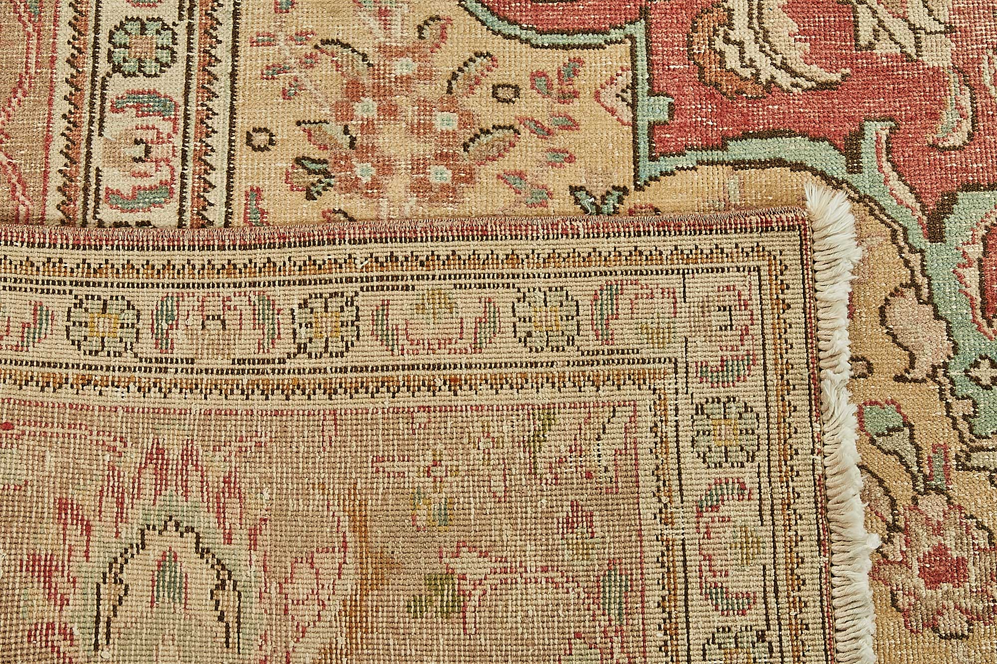 10x12 Beige Vintage Large Area Rug - 49719