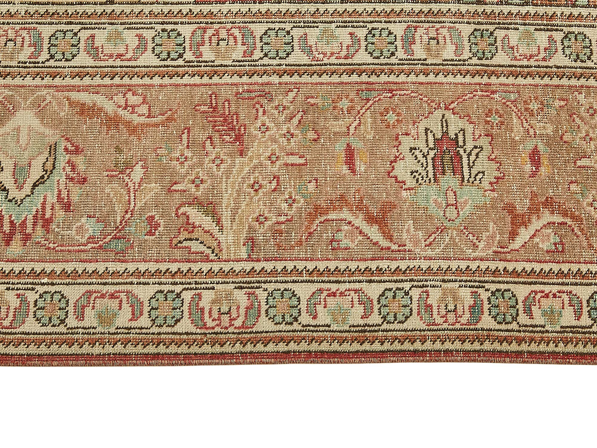 10x12 Beige Vintage Large Area Rug - 49719