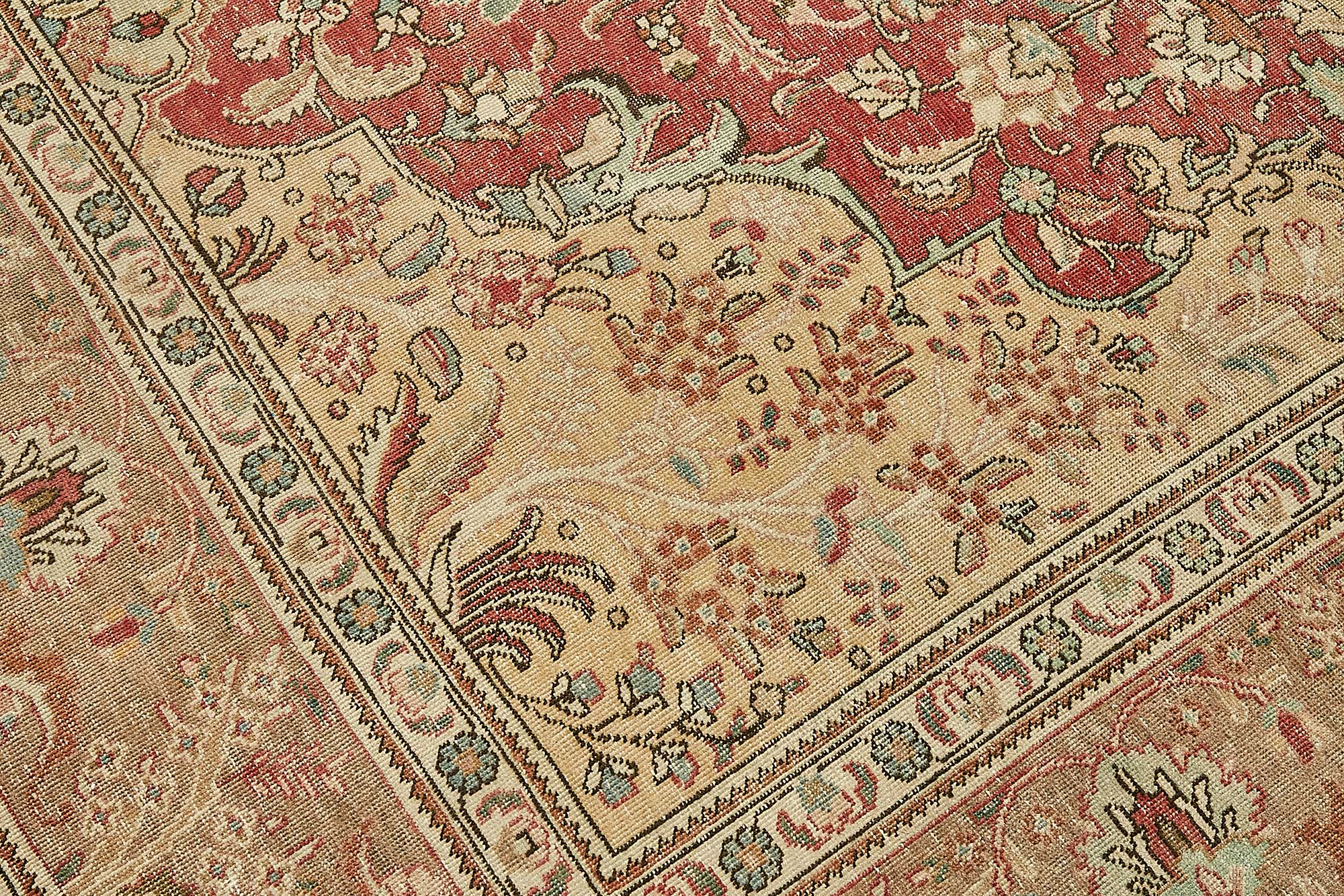 10x12 Beige Vintage Large Area Rug - 49719