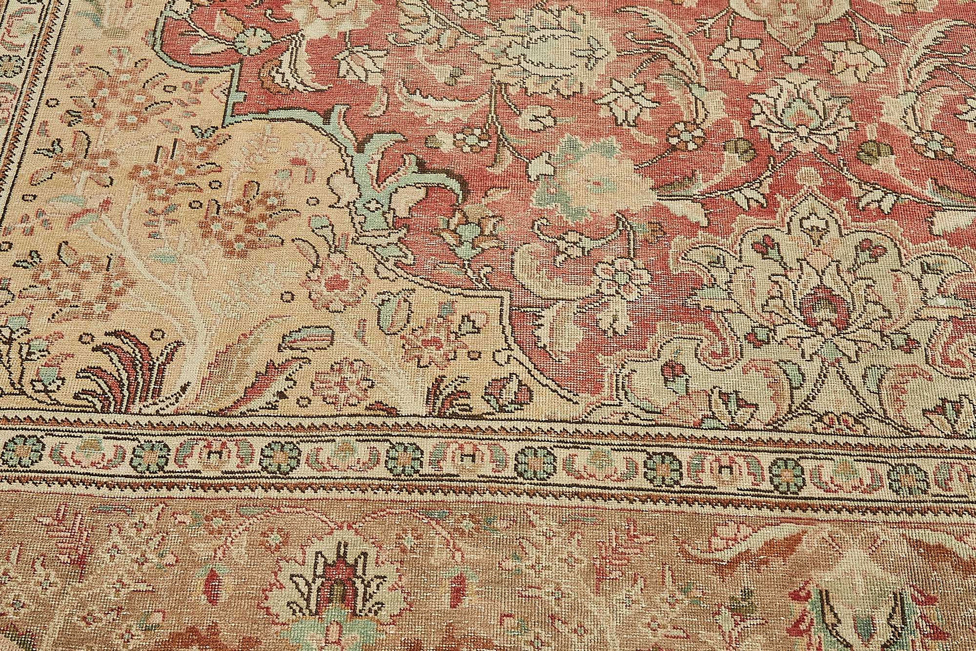10x12 Beige Vintage Large Area Rug - 49719