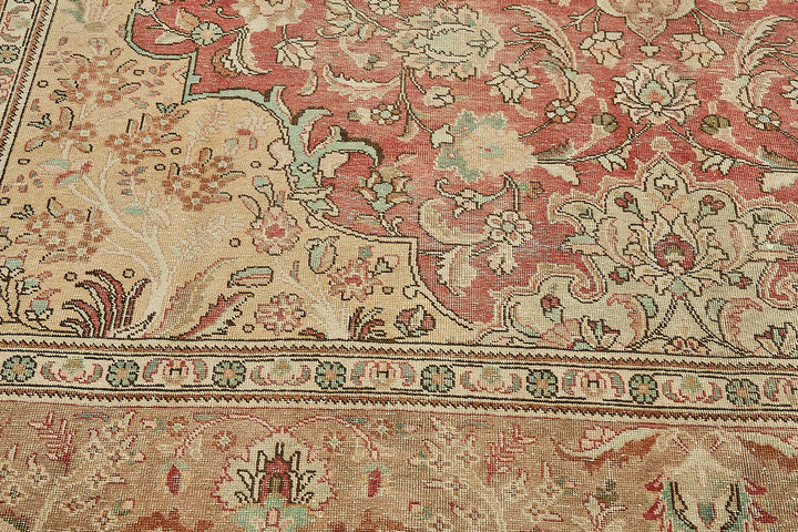 10x12 Beige Vintage Large Area Rug - 49719