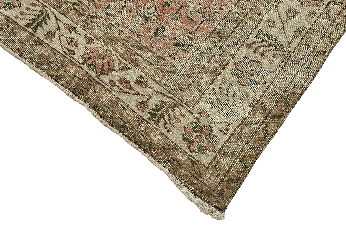 7x10 Hand-Knotted Turkish Vintage Rug - 49724