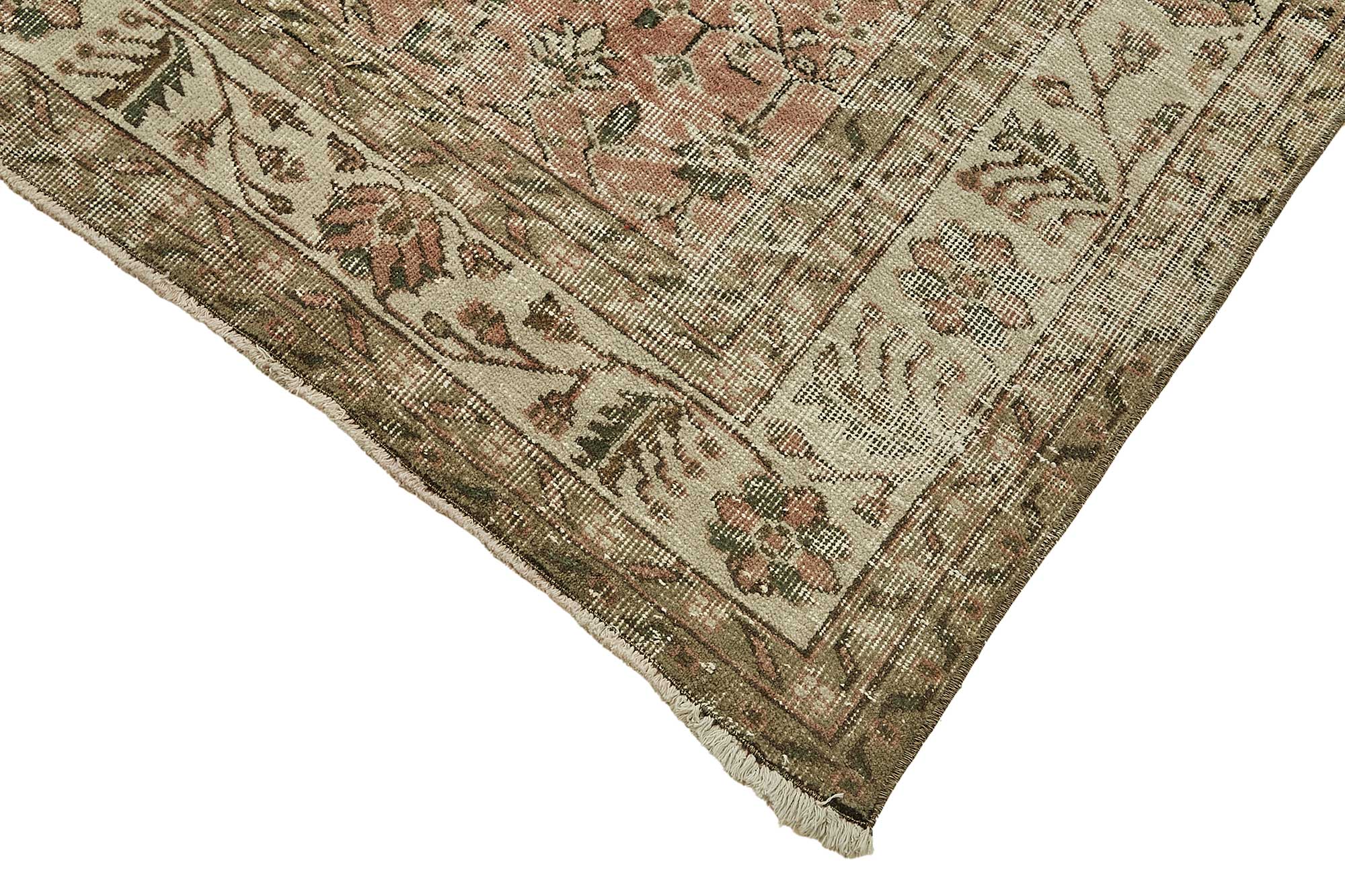 7x10 Hand-Knotted Turkish Vintage Rug - 49724