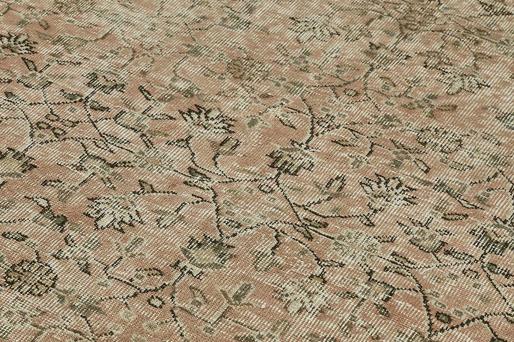 7x10 Hand-Knotted Turkish Vintage Rug - 49724