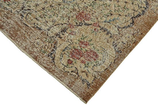 7x10 Hand-Knotted Turkish Vintage Rug - 49725