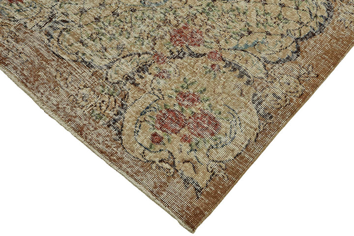 7x10 Hand-Knotted Turkish Vintage Rug - 49725
