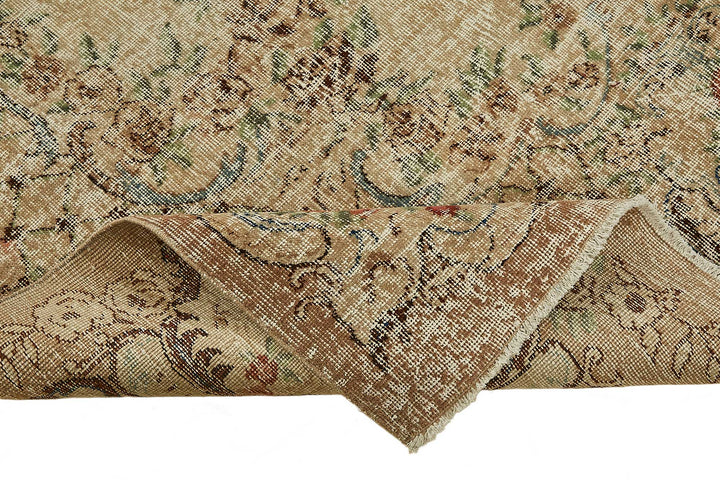 7x10 Hand-Knotted Turkish Vintage Rug - 49725