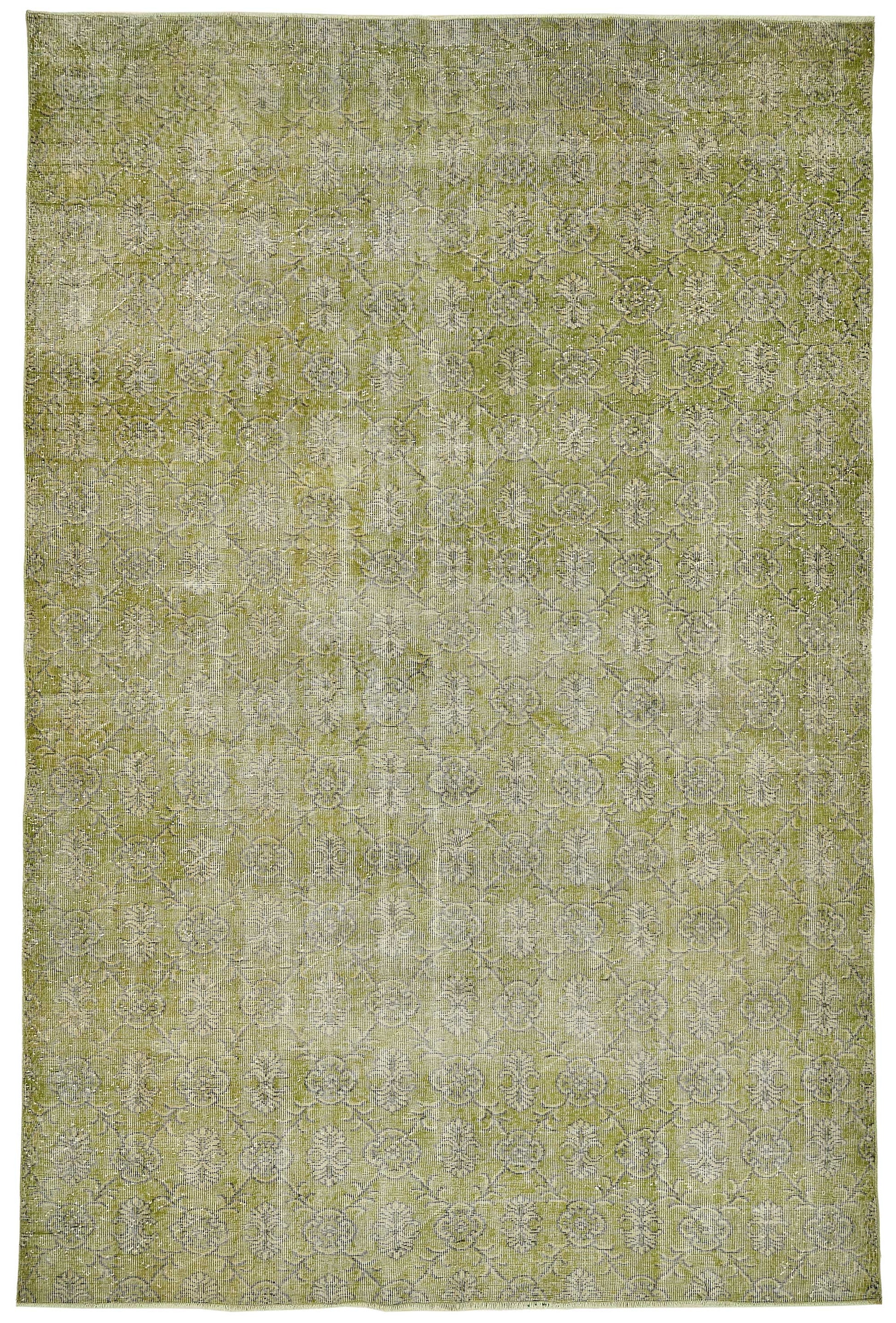 7x11 Hand-Knotted Turkish Vintage Rug - 49726