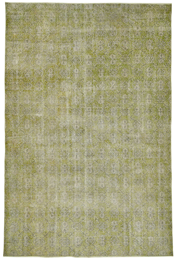 7x11 Hand-Knotted Turkish Vintage Rug - 49726