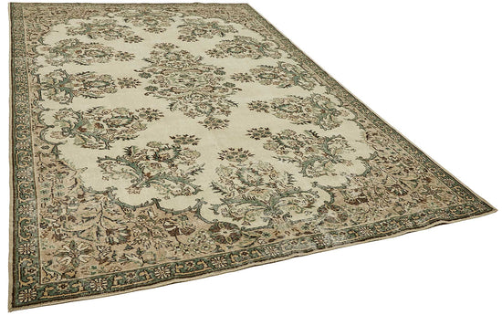 7x11 Hand-Knotted Turkish Vintage Rug - 49727