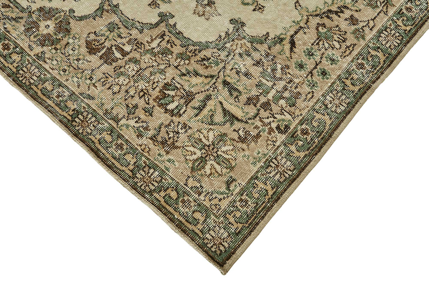7x11 Hand-Knotted Turkish Vintage Rug - 49727