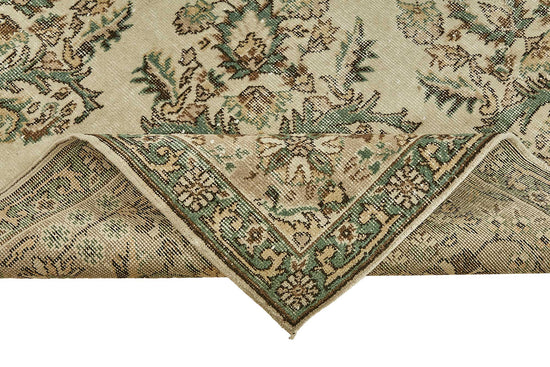 7x11 Hand-Knotted Turkish Vintage Rug - 49727