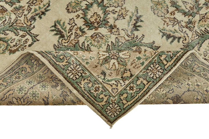7x11 Hand-Knotted Turkish Vintage Rug - 49727