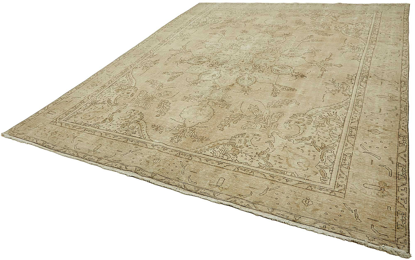 9x13 Beige Vintage Large Area Rug - 49728