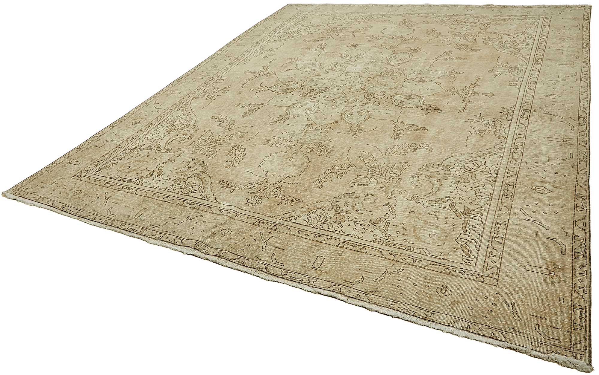 9x13 Beige Vintage Large Area Rug - 49728